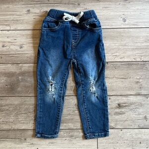Little Bipsy | Blue Distressed Jeans | Size: 2T-3T